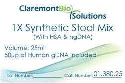 Item #01.380.25 - 25mL Human-based Synthetic Stool Mix (w/ HSA & HgDNA)