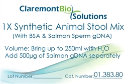 01.383.80 250mL Synthetic Animal-based Stool Mix with Bovine Serum Albumin and Salmon Sperm gDNA