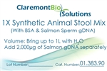 01.383.90 1L Synthetic Animal-based Stool Mix with Bovine Serum Albumin and Salmon Sperm gDNA