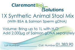 01.383.90 1L Synthetic Animal-based Stool Mix with Bovine Serum Albumin and Salmon Sperm gDNA